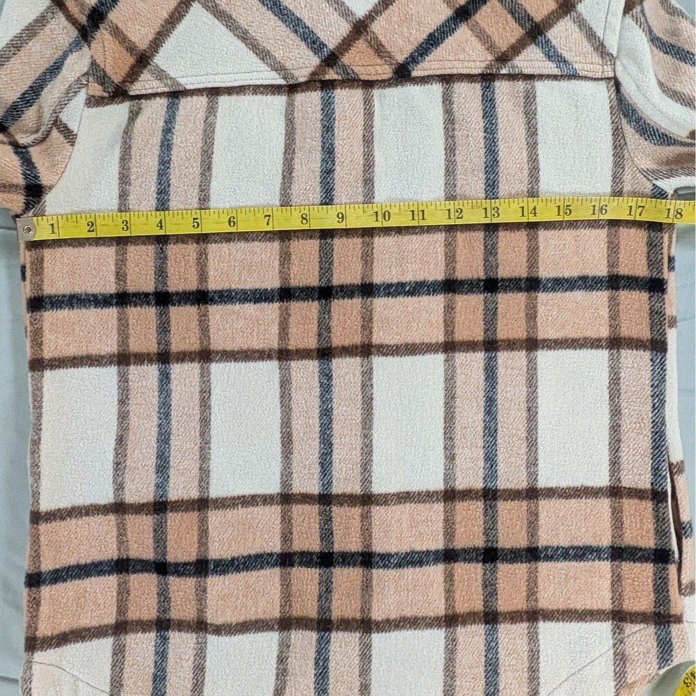 RSQ Mens Large Classic Plaid Flannel Shirt Jacket Blue Outdoor - Picture 5 of 6